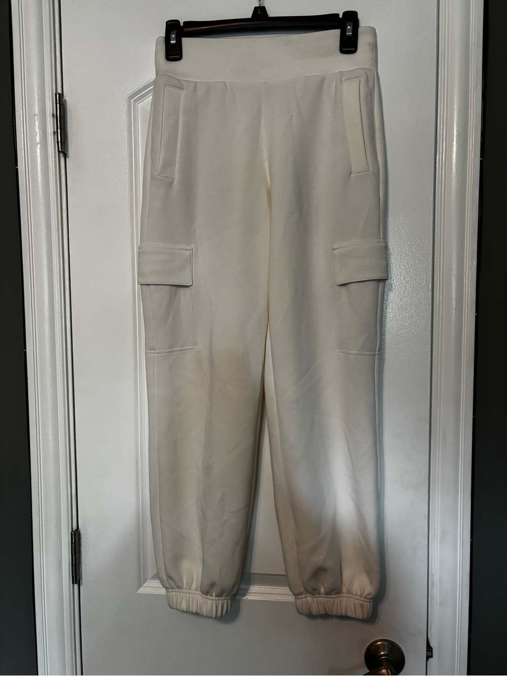 Calia Women's White/Cream Cargo Jogger Pants XS